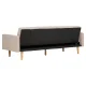 HOUSE NORDIC Kells sovesofa - mrk sand polyester og naturlig tre