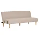 HOUSE NORDIC Kells sovesofa - mrk sand polyester og naturlig tre