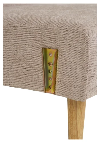 HOUSE NORDIC Kells sovesofa - mrk sand polyester og naturlig tre