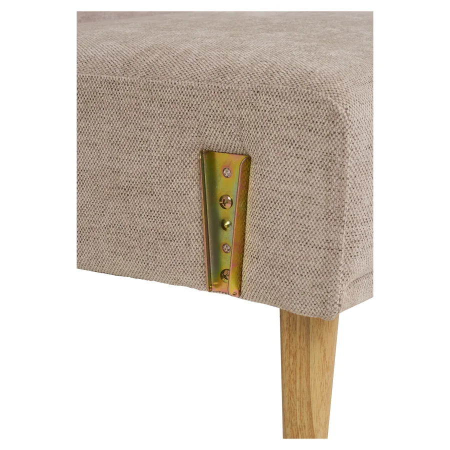 HOUSE NORDIC Kells sovesofa - mrk sand polyester og naturlig tre