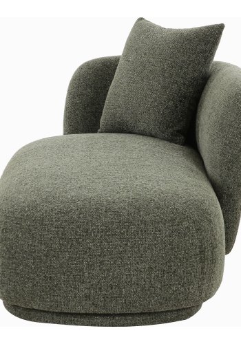 HOUSE NORDIC Mykonos dagseng, med pute - gr�nn chenille polyester