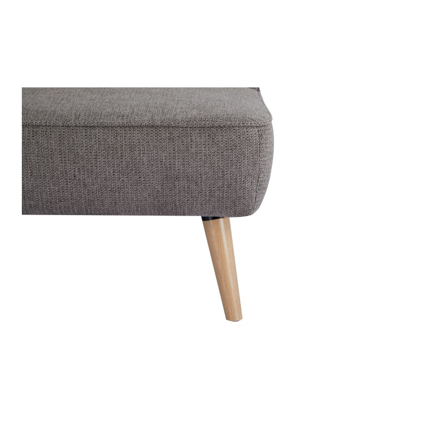 HOUSE NORDIC Swan b&auml;ddsoffa - brun polyester och naturligt tr&auml;