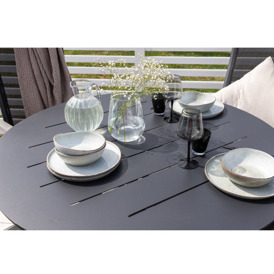 VENTURE DESIGN Alma hagebord - svart aluminium (120)