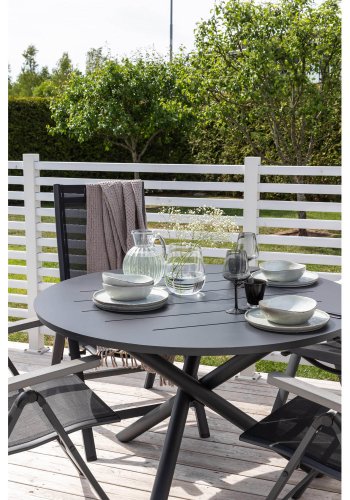 VENTURE DESIGN Alma hagebord - svart aluminium (120)