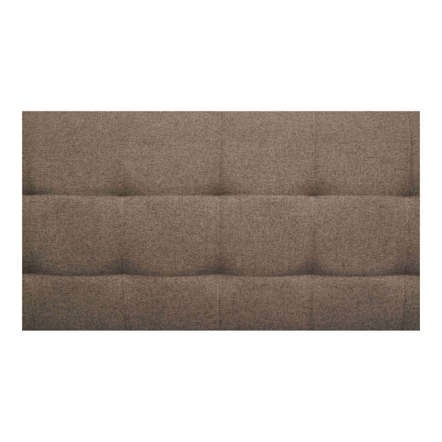 HOUSE NORDIC Milton b&auml;ddsoffa, med armst&ouml;d och f&ouml;rvaring - brun polyester och svart bj&ouml;rktr&auml;