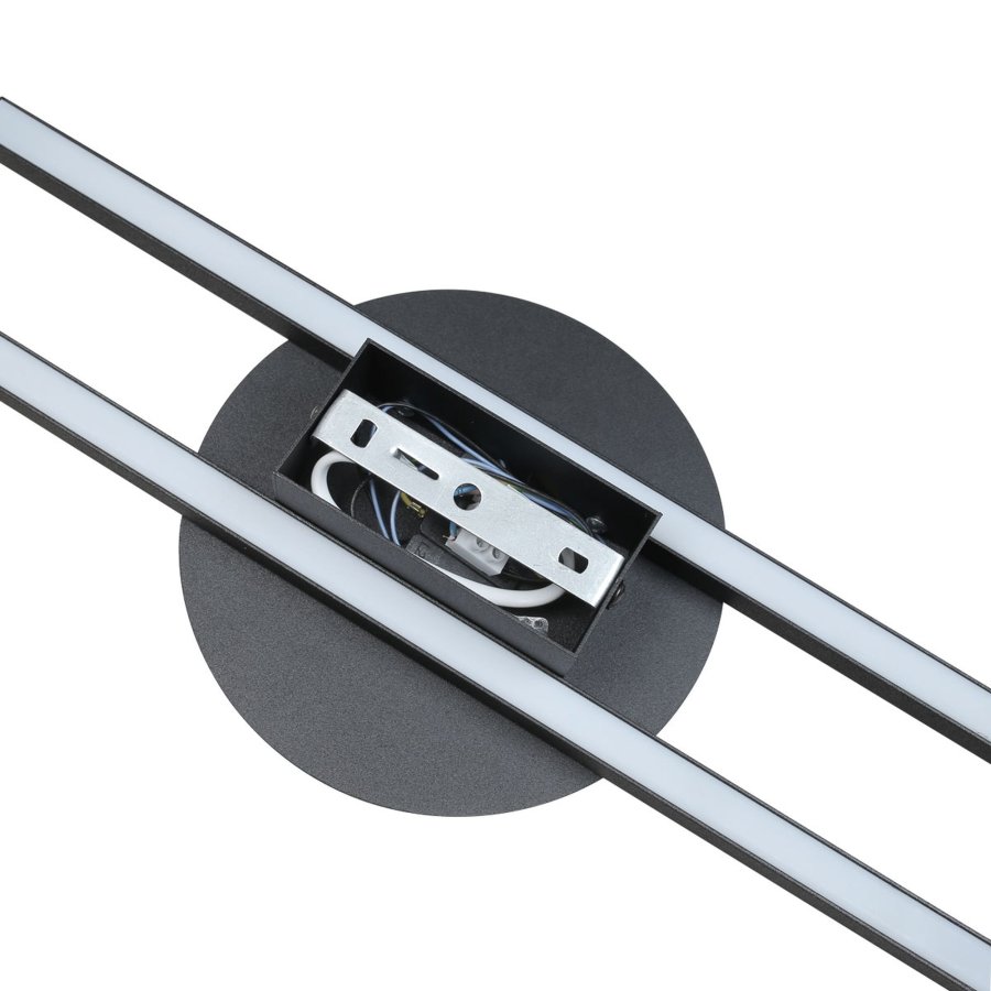 TK Java 2 LED vägglampa - svart metall