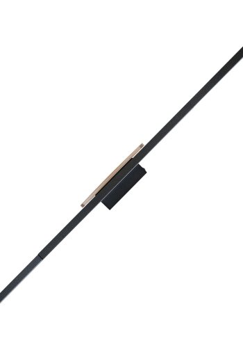 TK Java 2 LED vägglampa - naturlig ekfanér och svart metall