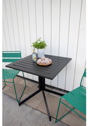 VENTURE DESIGN Way hagebord - svart aluminium (70x70)