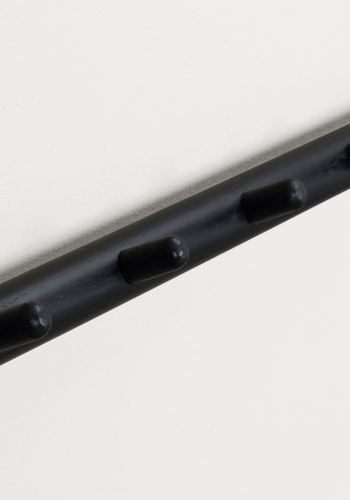 ROWICO rektangulr Milford knagerkke m. 8 knager - sort eg (80cm)