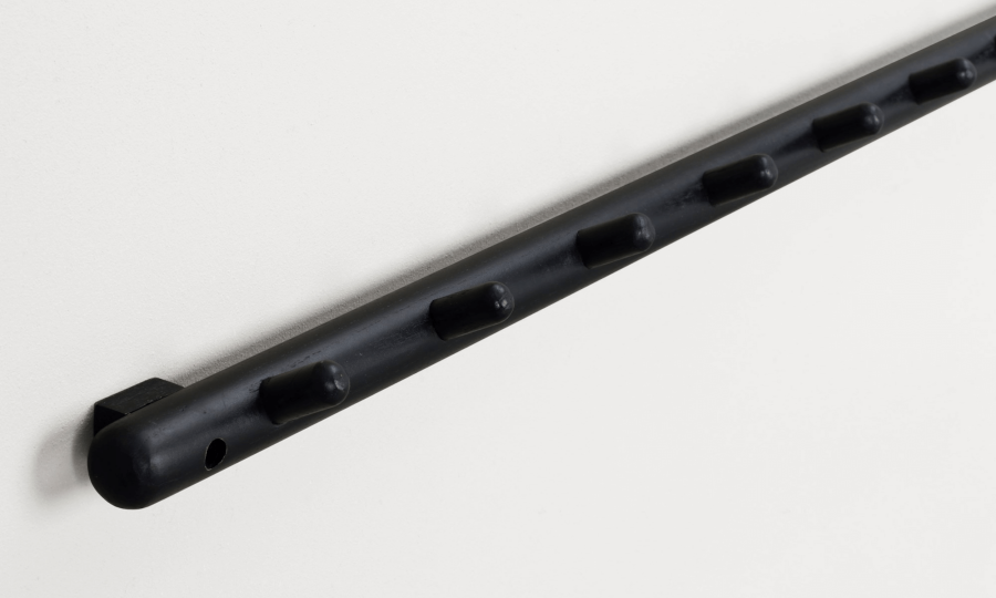 ROWICO rektangulr Milford knagerkke m. 8 knager - sort eg (80cm)