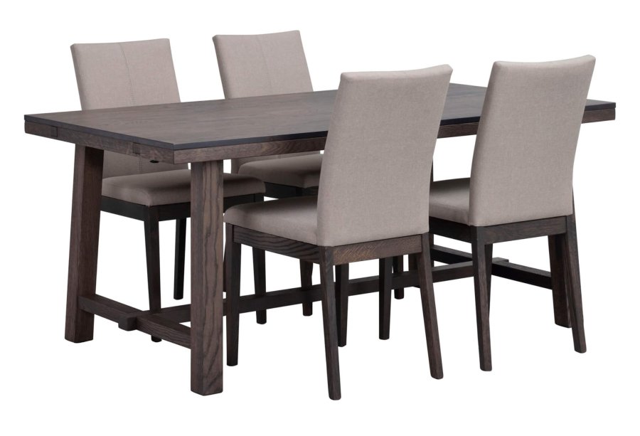 ROWICO Brooklyn spisebord - rget eg m. udtrk (170x95)