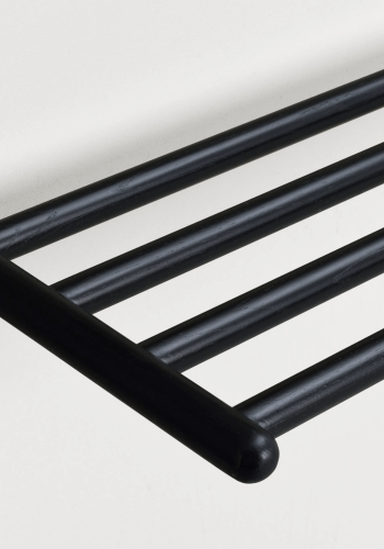 ROWICO rektangulr Milford skohylde - sort eg (80x33)