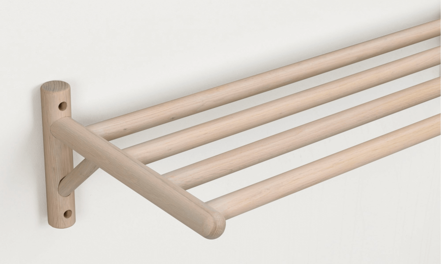 ROWICO rektangulr Milford skohylde - hvidvasket eg (80x33)