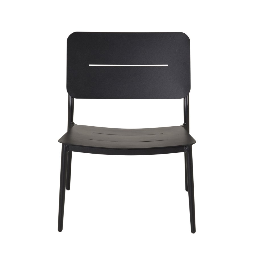 VENTURE DESIGN Lina lenestol, med pute - svart polyester og stl