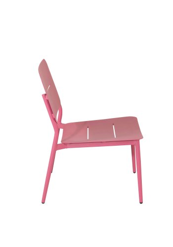 VENTURE DESIGN Lina lenestol, med pute - svart polyester og rosa stl