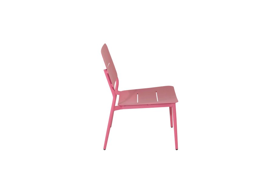 VENTURE DESIGN Lina lenestol, med pute - svart polyester og rosa stl