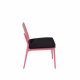 VENTURE DESIGN Lina lenestol, med pute - svart polyester og rosa stl