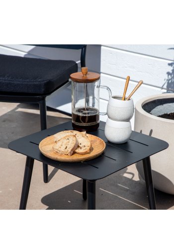 VENTURE DESIGN Lina hagebord - svart stl (40x40)