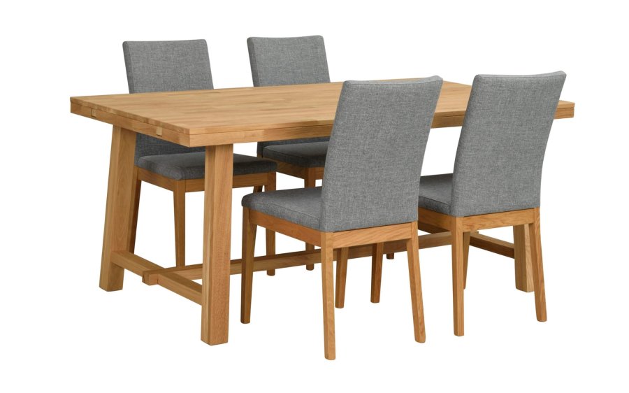 ROWICO Brooklyn spisebord - brstet eg m. udtrk (170x95)