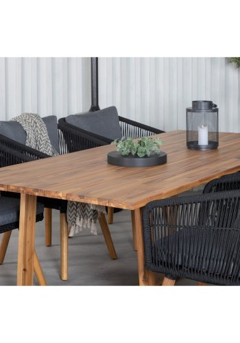 VENTURE DESIGN Plankton hagebord - brunt akasietre (220x100)