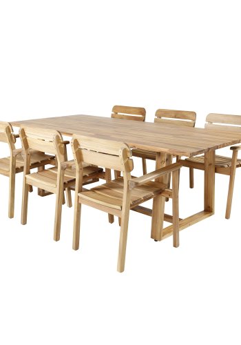 VENTURE DESIGN Plankton hagebord - brunt akasietre (220x100)