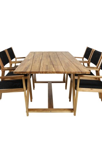 VENTURE DESIGN Plankton hagebord - brunt akasietre (220x100)