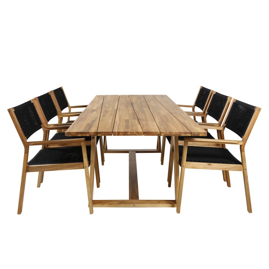 VENTURE DESIGN Plankton hagebord - brunt akasietre (220x100)