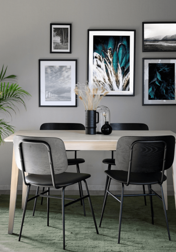 ROWICO Filippa spisebord - hvidpigmenteret eg m. udtrk (140x90)