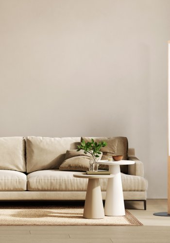 TK Teo LED gulvlampe - naturlig tre og sort metall