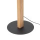 TK Teo LED gulvlampe - naturlig tre og sort metall