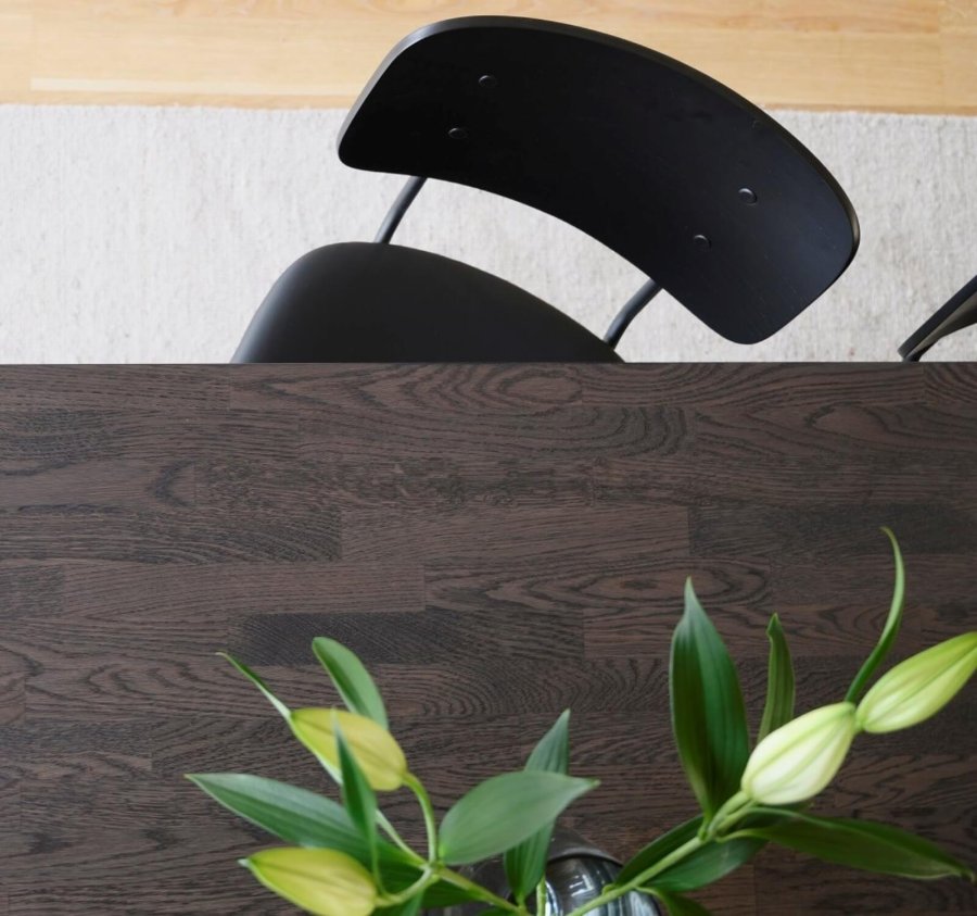 ROWICO Brooklyn spisebord - rget eg m. udtrk (220x95)