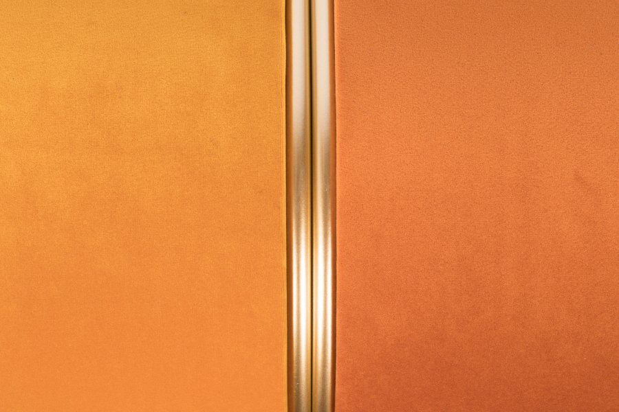 WHITE LABEL LIVING Bubbly puff, rund - solgul polyester (35)