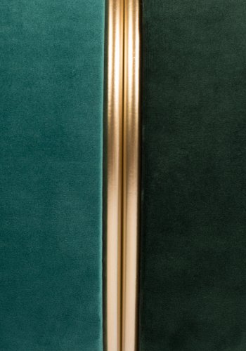 WHITE LABEL LIVING Sprudlende puff, rund - skogsgrnn polyester (35)