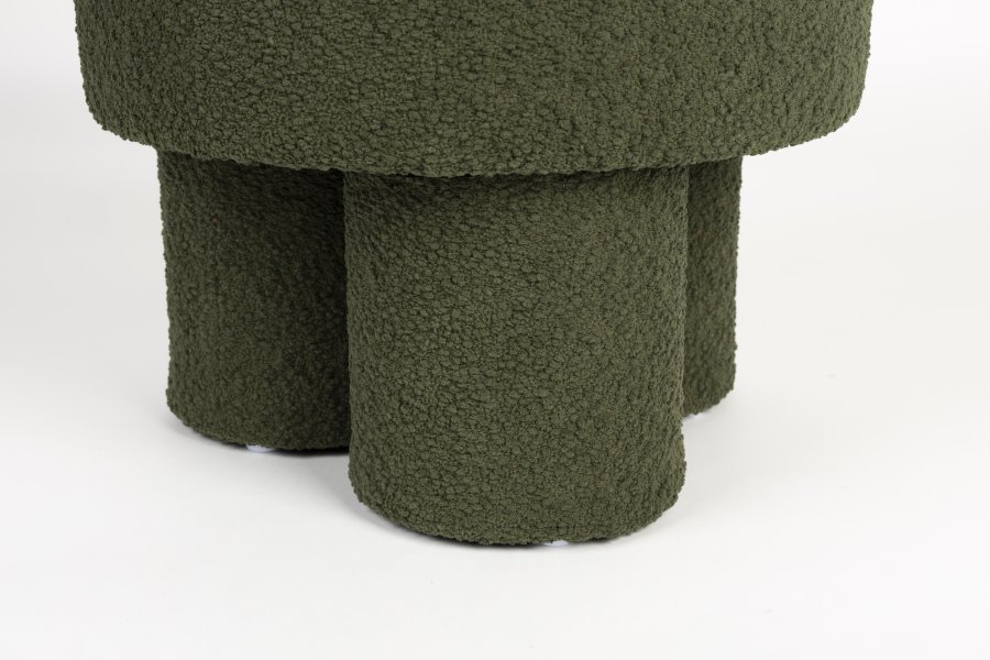 WHITE LABEL LIVING Marcos krakk, rund - grnn polyester (40)