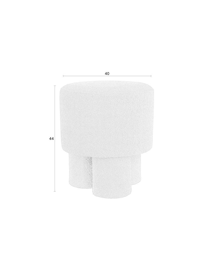 WHITE LABEL LIVING Marcos krakk, rund - grnn polyester (40)