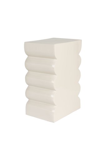 ZUIVER Curves krakk, rektangulr - blank beige aluminium (21x30)