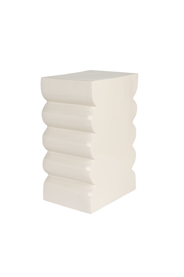 ZUIVER Curves krakk, rektangulr - blank beige aluminium (21x30)