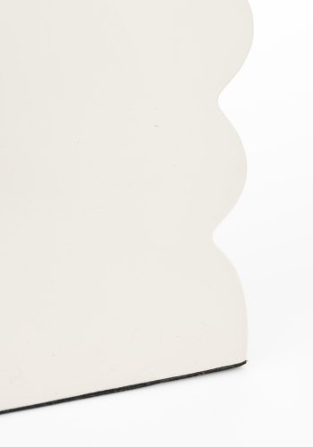 ZUIVER Curves krakk, rektangulr - blank beige aluminium (21x30)