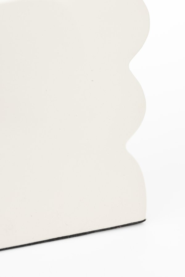 ZUIVER Curves krakk, rektangulr - blank beige aluminium (21x30)