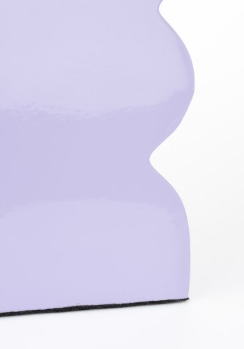 ZUIVER Curves krakk, rektangulr - blank lilla aluminium (21x30)