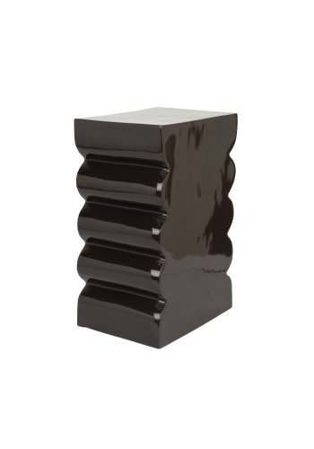 ZUIVER Curves krakk, rektangulr - blank brun aluminium (21x30)