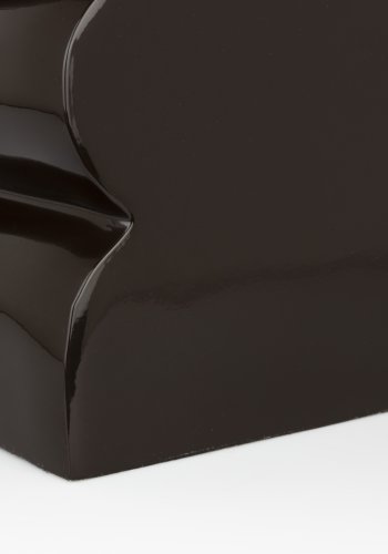 ZUIVER Curves krakk, rektangulr - blank brun aluminium (21x30)