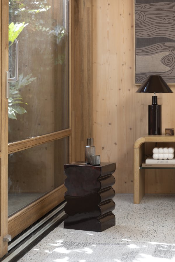 ZUIVER Curves krakk, rektangulr - blank brun aluminium (21x30)