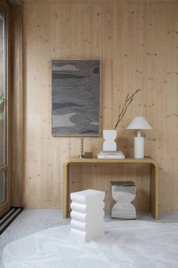 ZUIVER Cones krakk, rektangulr - blank lilla aluminium (21x30)