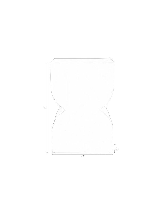 ZUIVER Cones krakk, rektangulr - blank lilla aluminium (21x30)