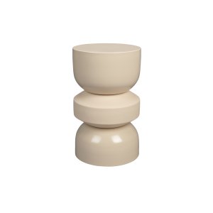 DUTCHBONE Apollo skammel, rund - beige metal (29)