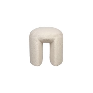 WHITE LABEL LIVING Noxx pall - vit polyester (42x42)