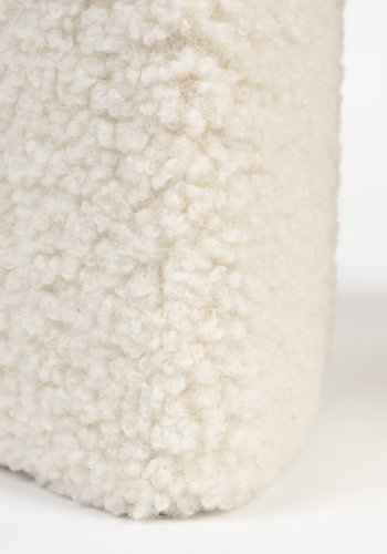 WHITE LABEL LIVING Noxx krakk - hvit polyester (42x42)