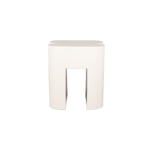 ZUIVER Formpall, fyrkantig - beige järn (40x40)