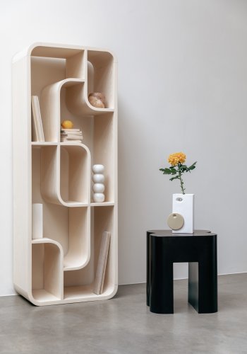 ZUIVER Shape krakk, firkantet - mrkebrunt jern (40x40)